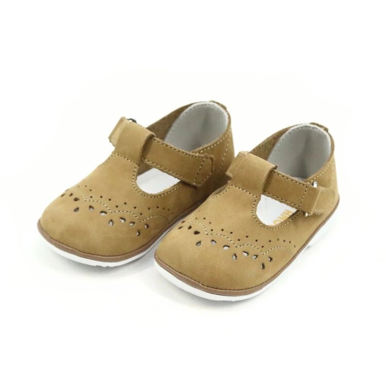 Angel Baby Shoes NuBuck T-Strap