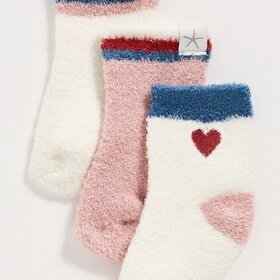 Barefoot Dreams Cream Multi Infant Sock Set
