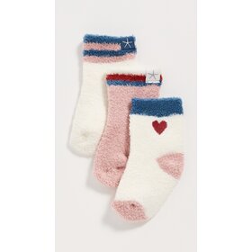 Barefoot Dreams Cream Multi Infant Sock Set