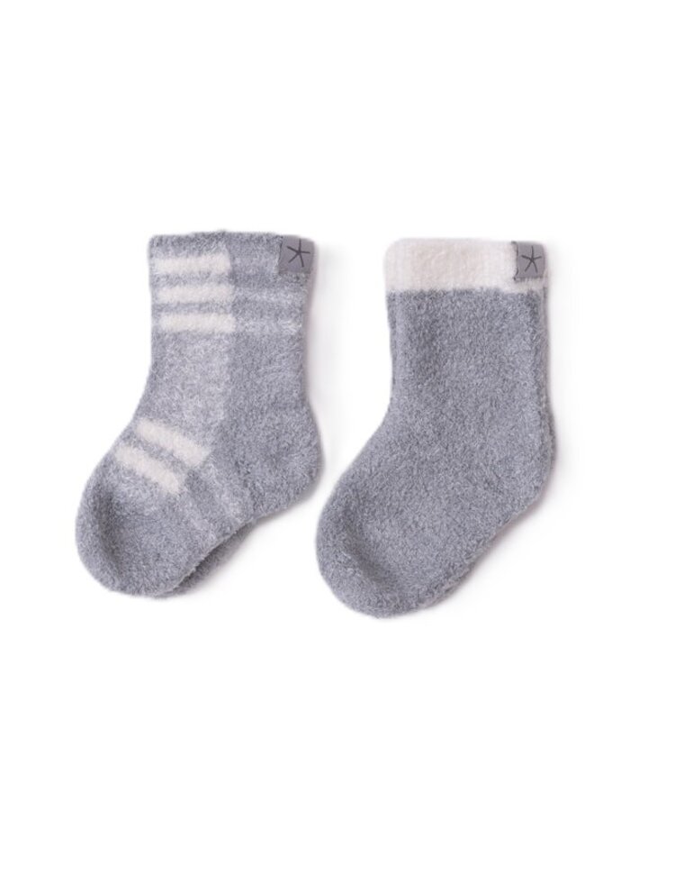 Barefoot Dreams Moonbeam Multi Baby Sock Stripe Set