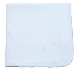 Proper Peony Embroidered Pima Blanket