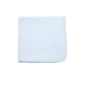 Proper Peony Embroidered Pima Blanket