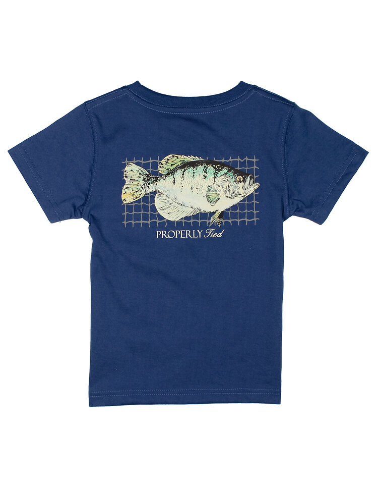 Properly Tied River Blue Crappie SS Shirt