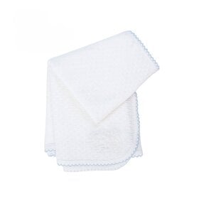 Paty Blue Trim Blanket