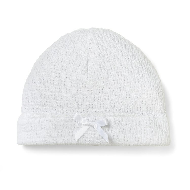 Paty White Sailor Cap w/ Bow