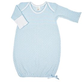 Paty Blue Stripe Day Gown