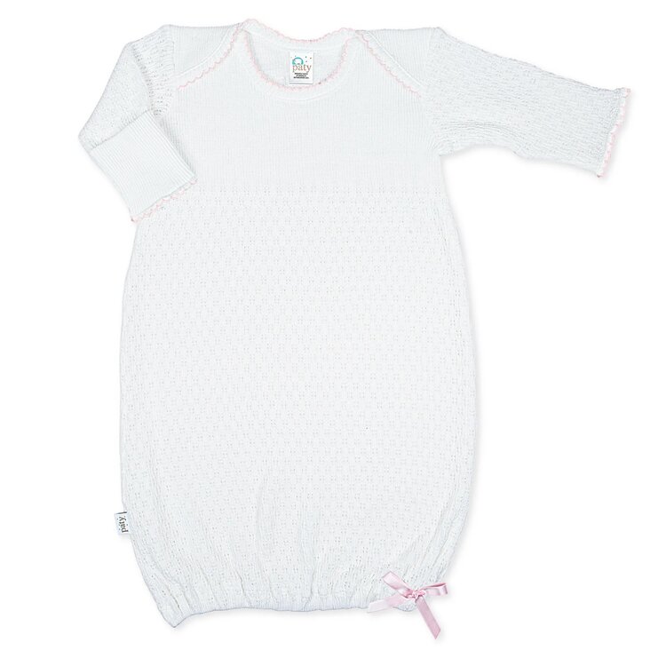 Paty White/Pink Day Gown