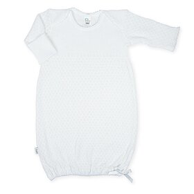 Paty White LS Day Gown
