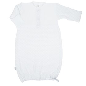 Paty White Eyelet Trim Gown