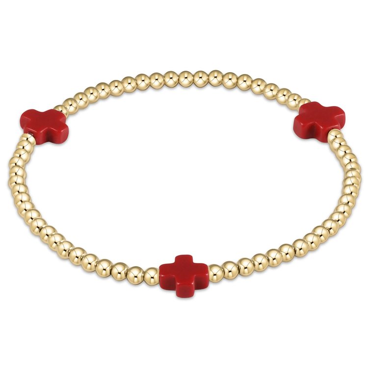 ENewton egirl Signature Cross Gold Bracelet