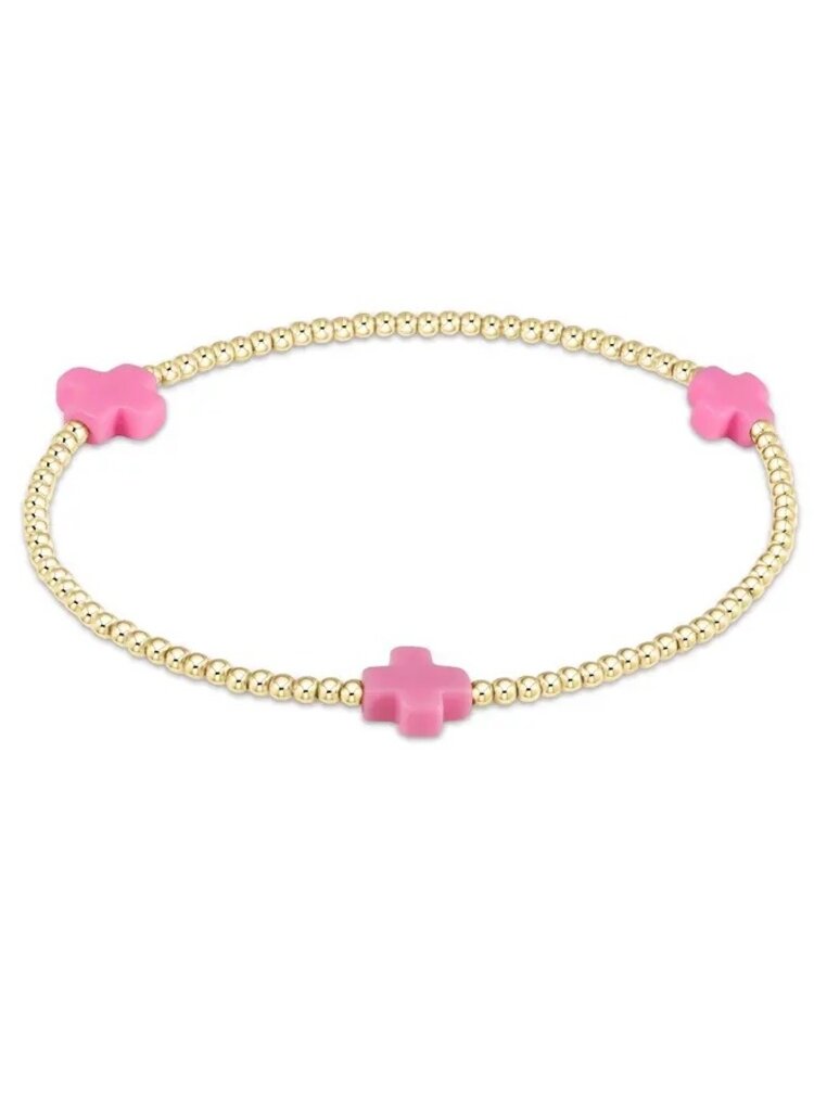 ENewton egirl Signature Cross Gold Bracelet