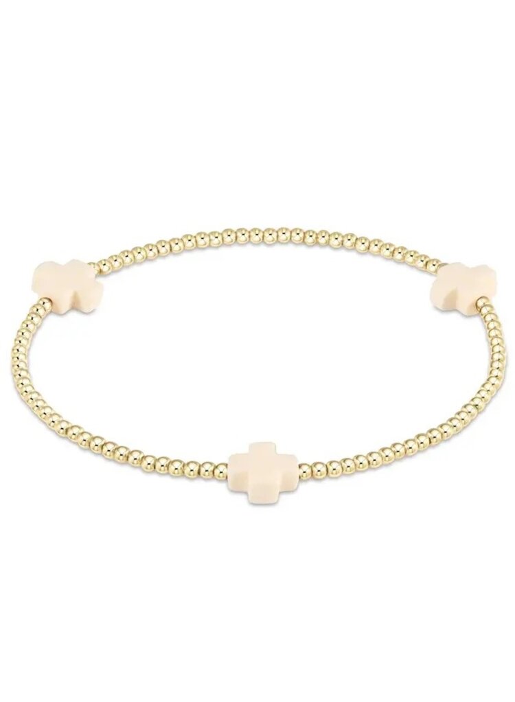 ENewton egirl Signature Cross Gold Bracelet