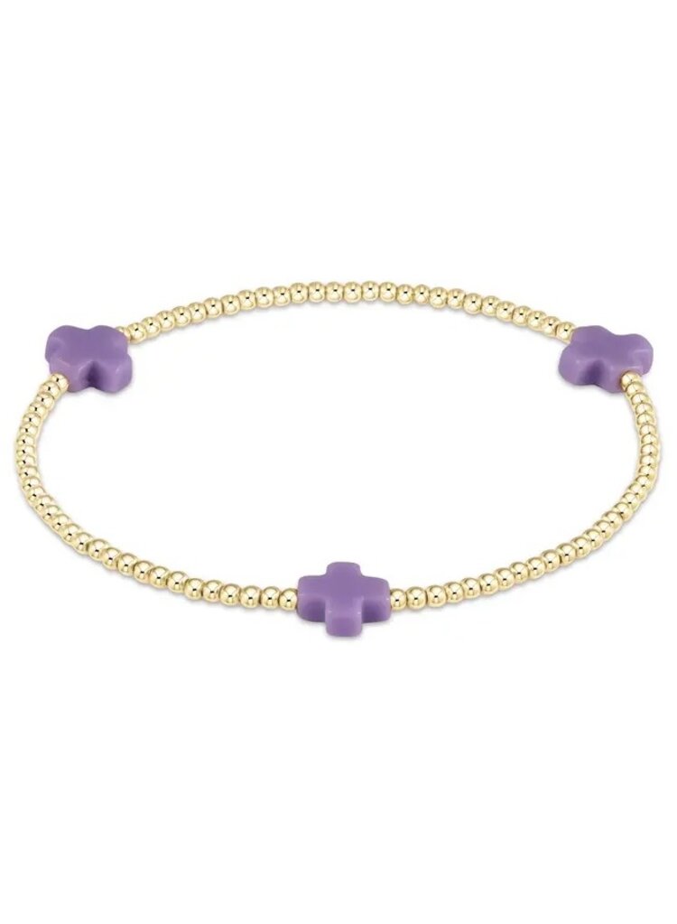ENewton egirl Signature Cross Gold Bracelet