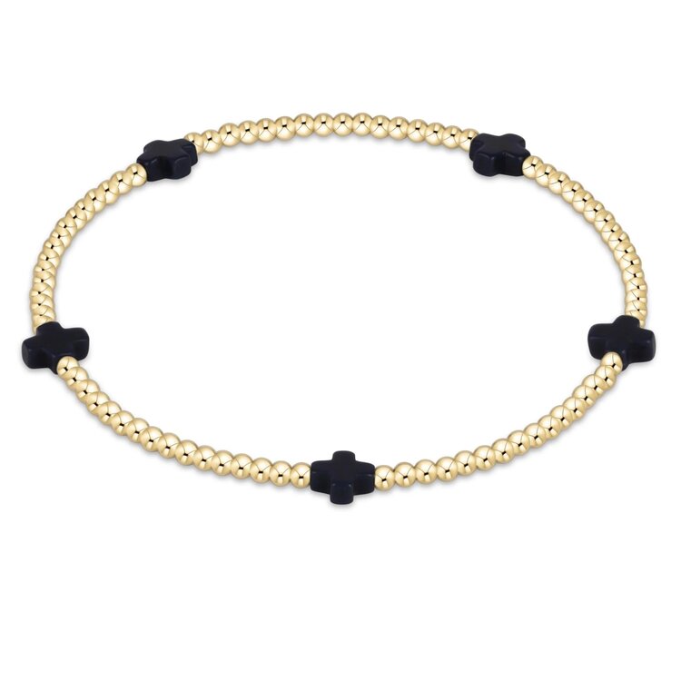 ENewton Signature Small Cross 2mm Bracelet