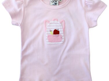 Luigi Kids Pink Backpack Shirt