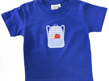 Luigi Kids Royal Blue Backpack SS Shirt