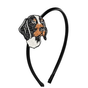 Azarhia Hound Dog Rhinestone Patch Headband
