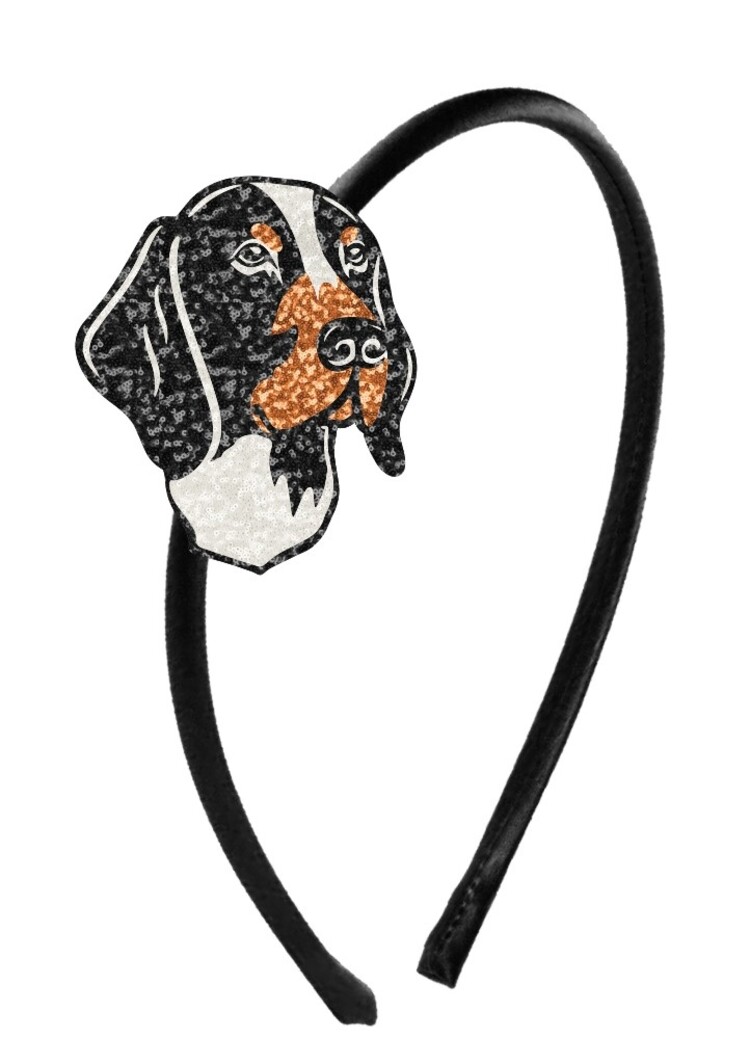 Azarhia Hound Dog Rhinestone Patch Headband