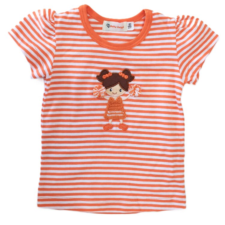 Luigi Kids Striped Cheerleader Shirt
