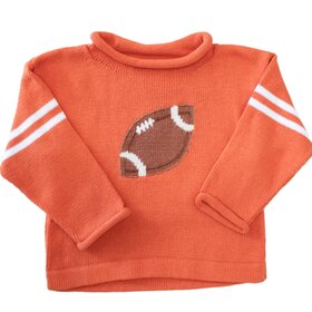 Luigi Kids Orange Football Sweater w/White Armbands