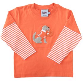 The Smiley Crab Orange Dog w/Helmet LS w/Two-Tone Slv Tee