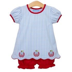 Trotter Street Kids Apple Trio Bloomer Set