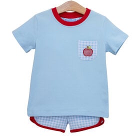 Trotter Street Kids Apple Trio Short Set