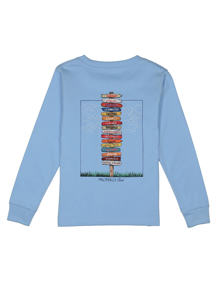 Properly Tied Lt. Blue SEC Showdown LS Shirt