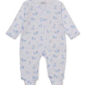 Kissy Kissy Puppy Pals Blue Zip Footie