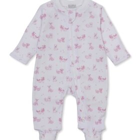 Kissy Kissy Puppy Pals Pink Zip Footie