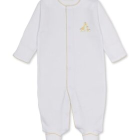 Kissy Kissy Giraffe Love Embroidered Footie