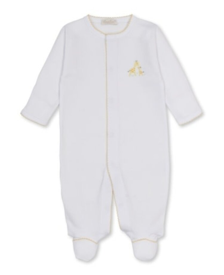 Kissy Kissy Giraffe Love Embroidered Footie