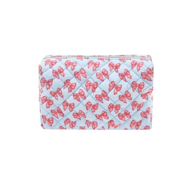 Mavi Bandz Blue Bows Cosmetic Bag