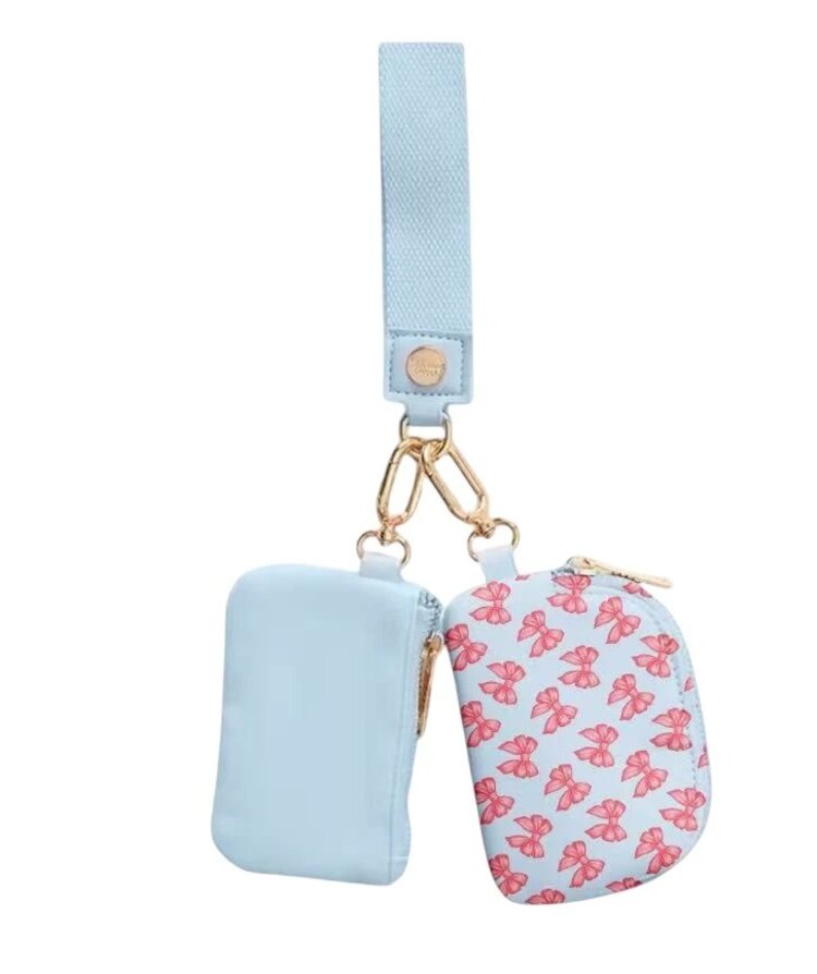 Mavi Bandz Blue Bow Dual Wallet