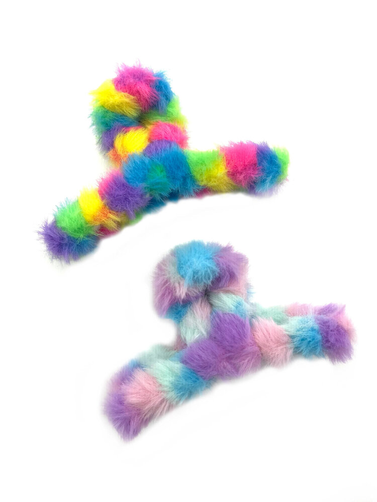 Mavi Bandz Rainbow Furry Hair Claws