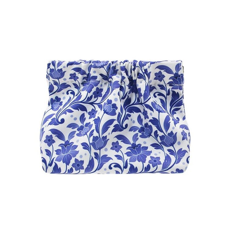 Mavi Bandz Blue Floral Pinch Pouch