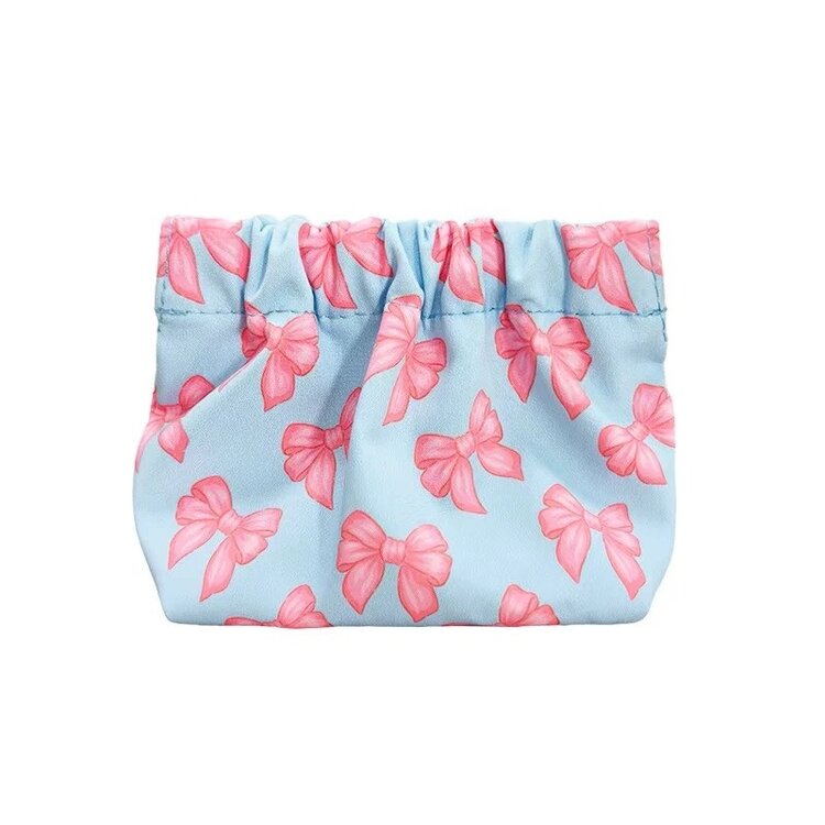 Mavi Bandz Blue Bow Pinch Pouch