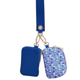 Mavi Bandz Blue Floral Dual Wallet