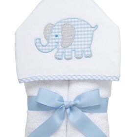 3 Marthas 3 Marthas Hooded Towel - Blue Elephant