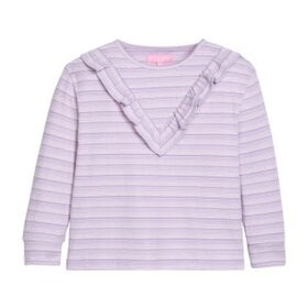 Bisby Aspen Tee - Lavender Sparkle Stripe
