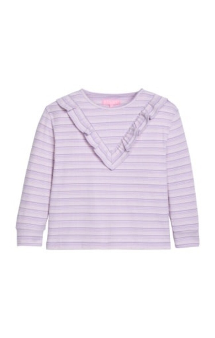 Bisby Aspen Tee - Lavender Sparkle Stripe