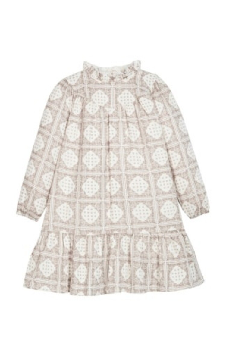 Little English | BISBY Jody Dress - Magenta Clip Dot Stripe