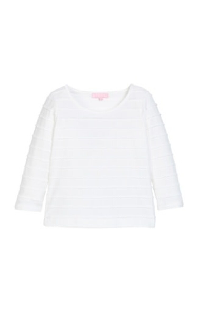 Bisby Essential Tee - White Scallop