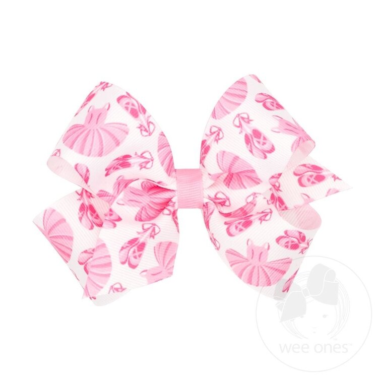 Wee Ones Ballet Print Bow