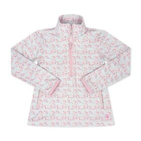 Set Fashions Heather Half Zip Petal Play