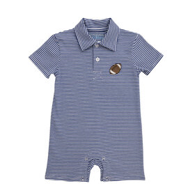 Itsy Bitsy Striped Football Romper