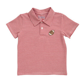 Itsy Bitsy Striped Football Polo