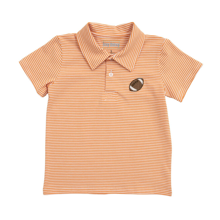 Itsy Bitsy Striped Football Polo