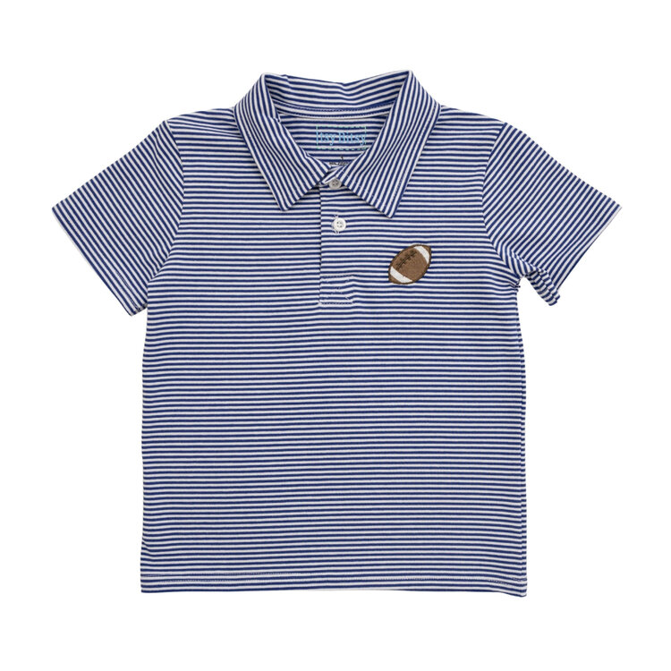Itsy Bitsy Striped Football Polo