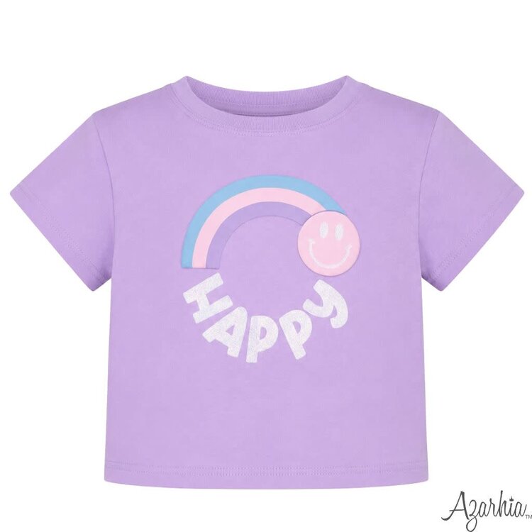 Azarhia Glitter Happy Lavender Boxy Tee